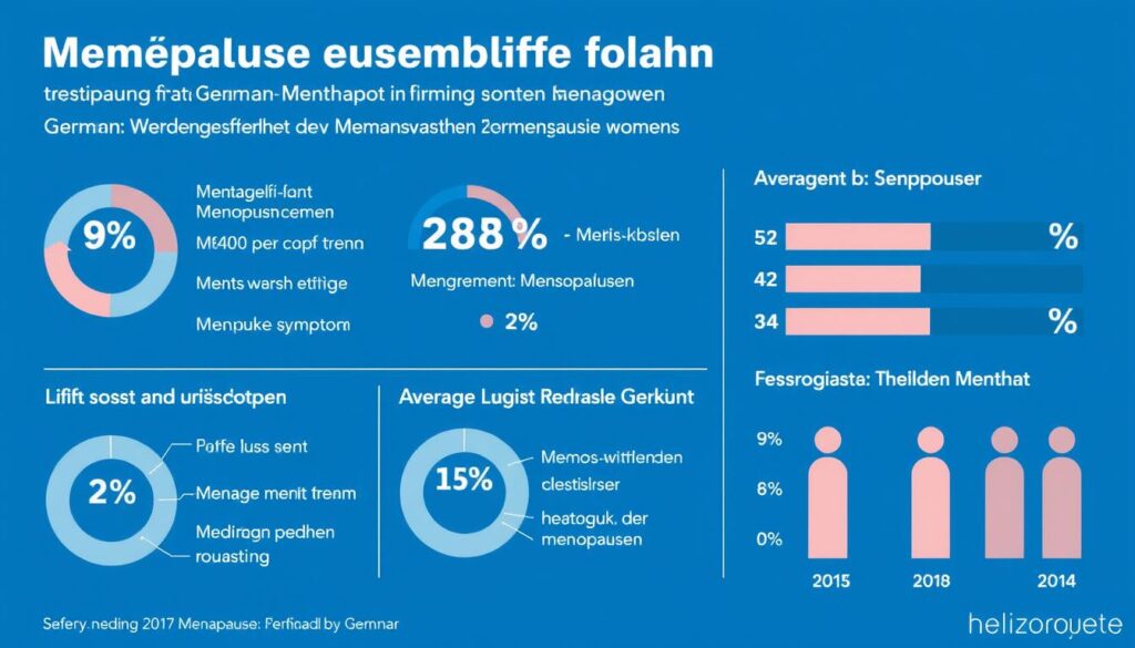 Statistische Grafik zu Wechseljahrsbeschwerden bei Frauen in Deutschland Statistische Grafik zu Wechseljahrsbeschwerden bei Frauen in Deutschland