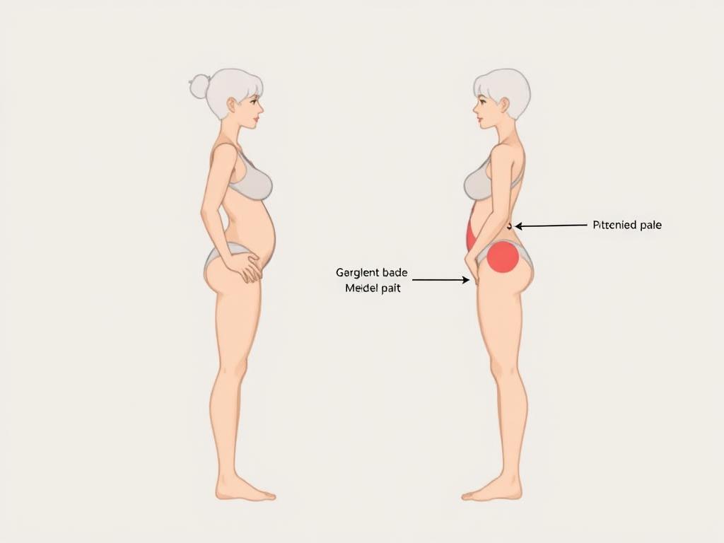 Veränderung der Körperform als Symptom für Wechseljahre