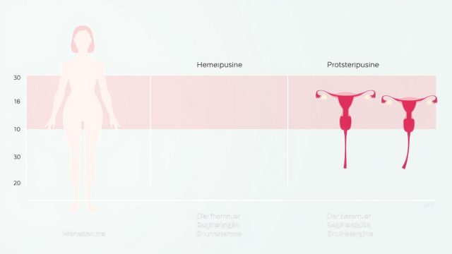 Grafische Darstellung der hormonellen Veränderungen während der Wechseljahre bei Frauen